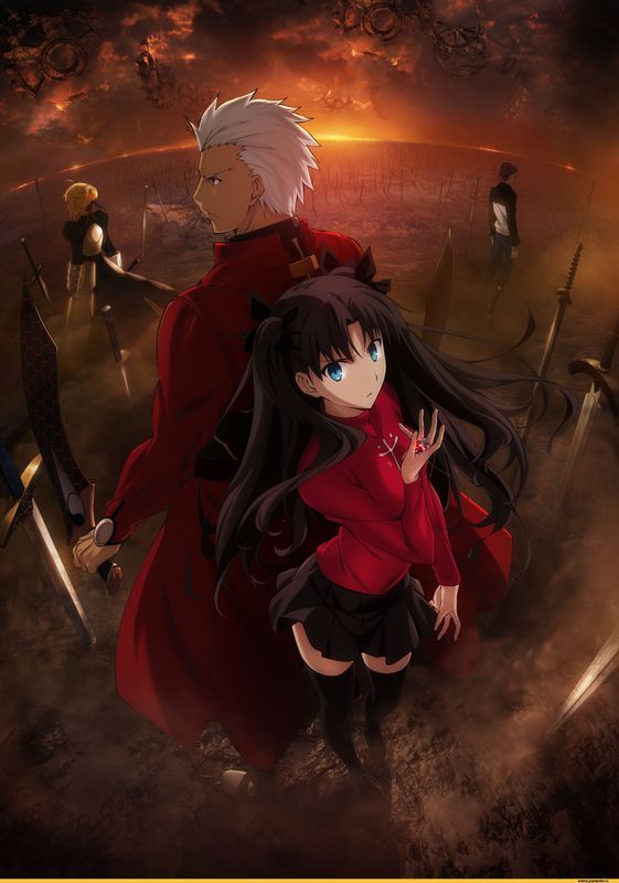 fate stay night UBW剧场版这个封面,求无字 大图