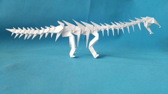 折纸王子折恐龙骨架4-3图片