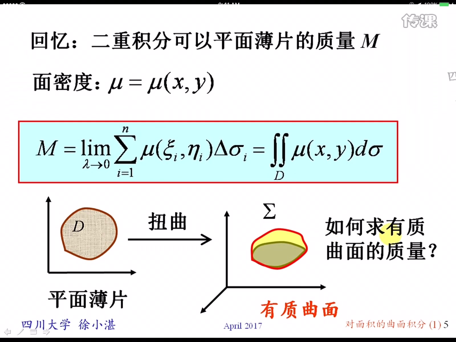 [图]四川大学 高等数学(同济7版) 207讲 徐小湛主讲-推荐 第十一章