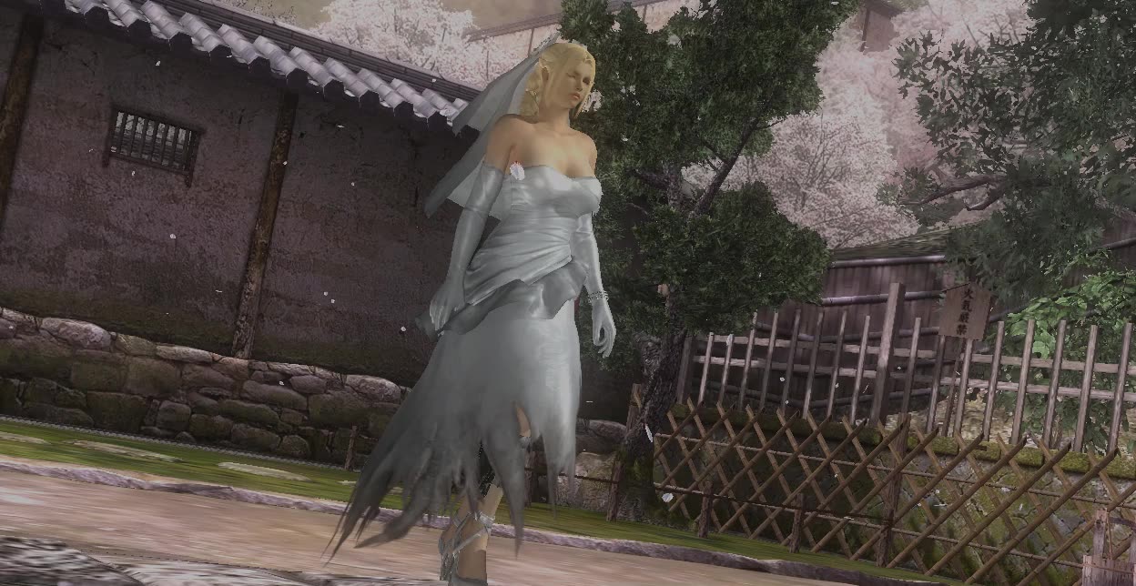 《死或生5: 最后一战》铁拳7妮娜杀手婚纱装