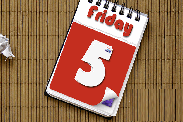 星期五的英文是什么?
