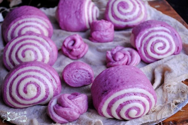 紫薯卷小馒头蒸几分钟
