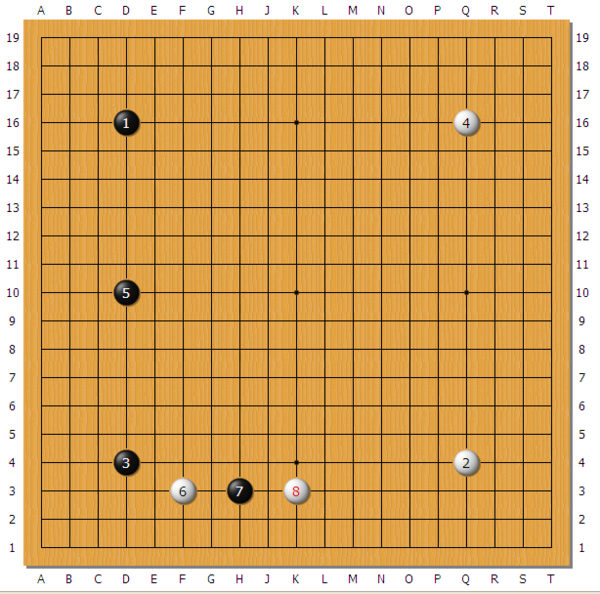 围棋三连星布局问题