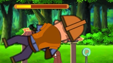 【黑超】 熊出没光头强偷偷 放屁 游戏