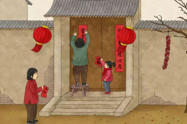 贴春联:上联在左还是在右