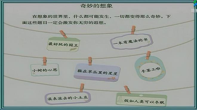 [图]部编版三年级语文下册习作奇妙的想象