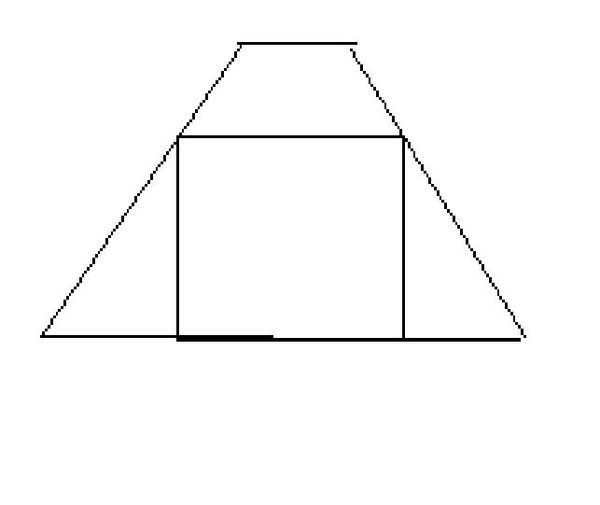 请用一个梯形剪出一个梯形,2个三角形和一个长方形