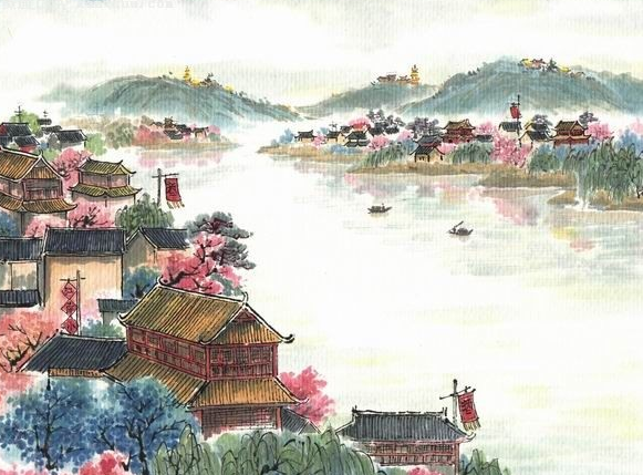 南朝480寺多少楼台烟雨中