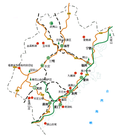 福建旅游线路