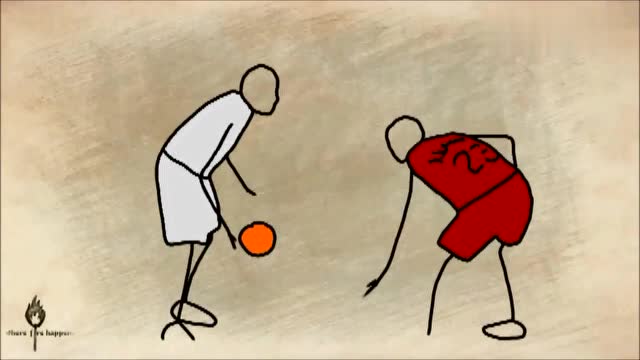 火柴人动画nba艾弗森晃过乔丹,一球成名!