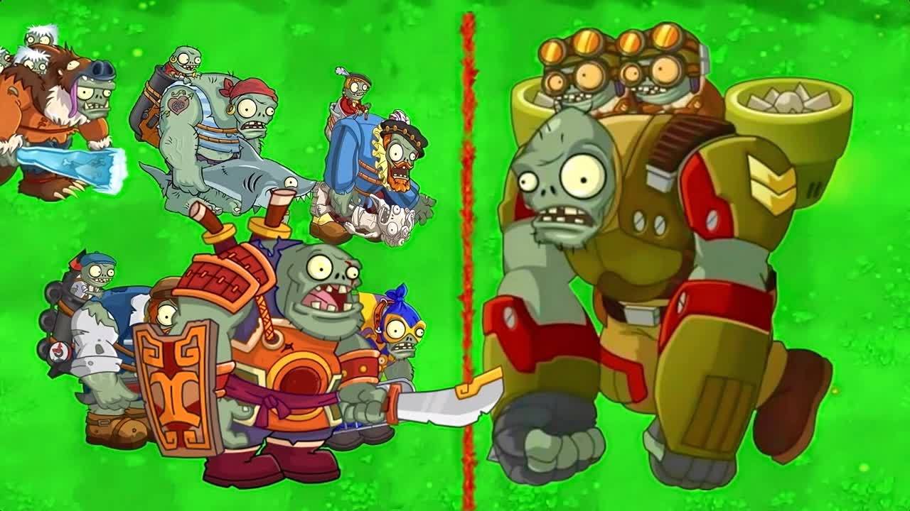 [图]pvz2实力测试:天空巨人到底有多厉害?对战25大巨人僵尸