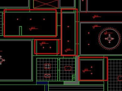 4,在绘制过道石膏板吊顶.