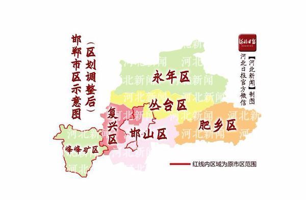 邯郸市行政区划图