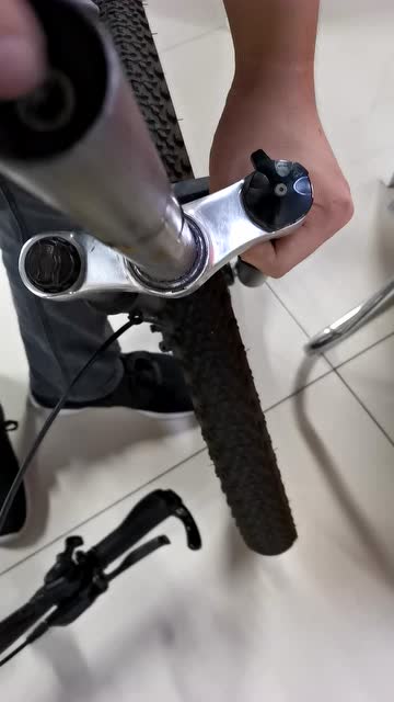 自行车前叉拆卸安装视频