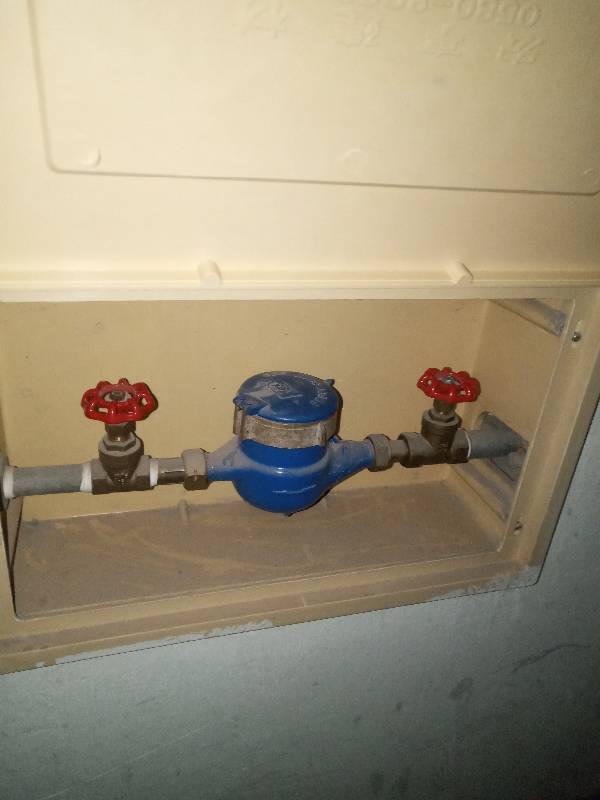 上伺服带,安装上即可,若打开观察水表内部结构得有专业工具拆开螺丝