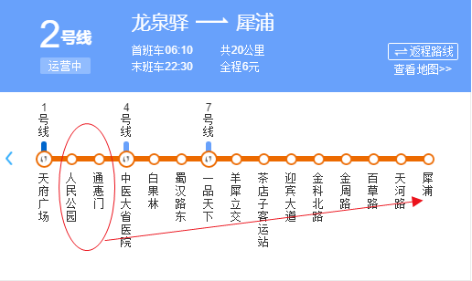 宽窄巷子出去在人民公园站或者通惠门站乘地铁2号线到犀浦站,转乘城际
