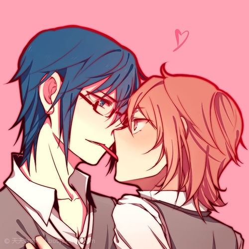 求pocky游戏二次元图片,画风要好,一男一女,两女,两男都可以w