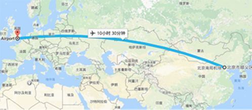 北京飞伦敦需要几个小时?