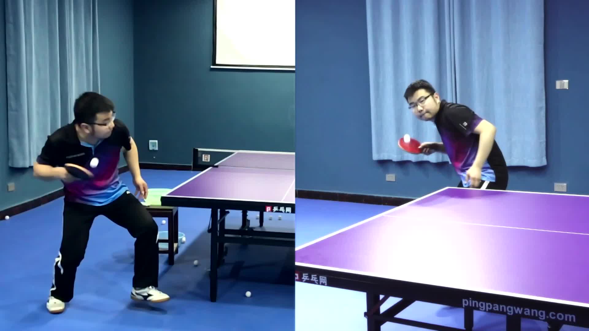 《乒乓球慢动作教学视频》第291集:湿父正手正手勾式发球左右手