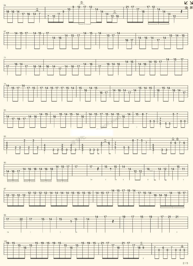 卡农电吉他伴奏谢谢