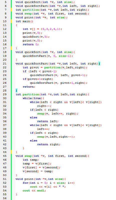在quick sort 和merge sort里加入counter,如下图